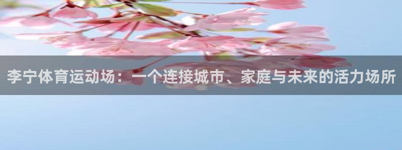 李宁体育运动场：一个连接城市、家庭与未来的活力场所
