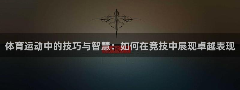 体育运动中的技巧与智慧：如何在竞技中展现卓越表现